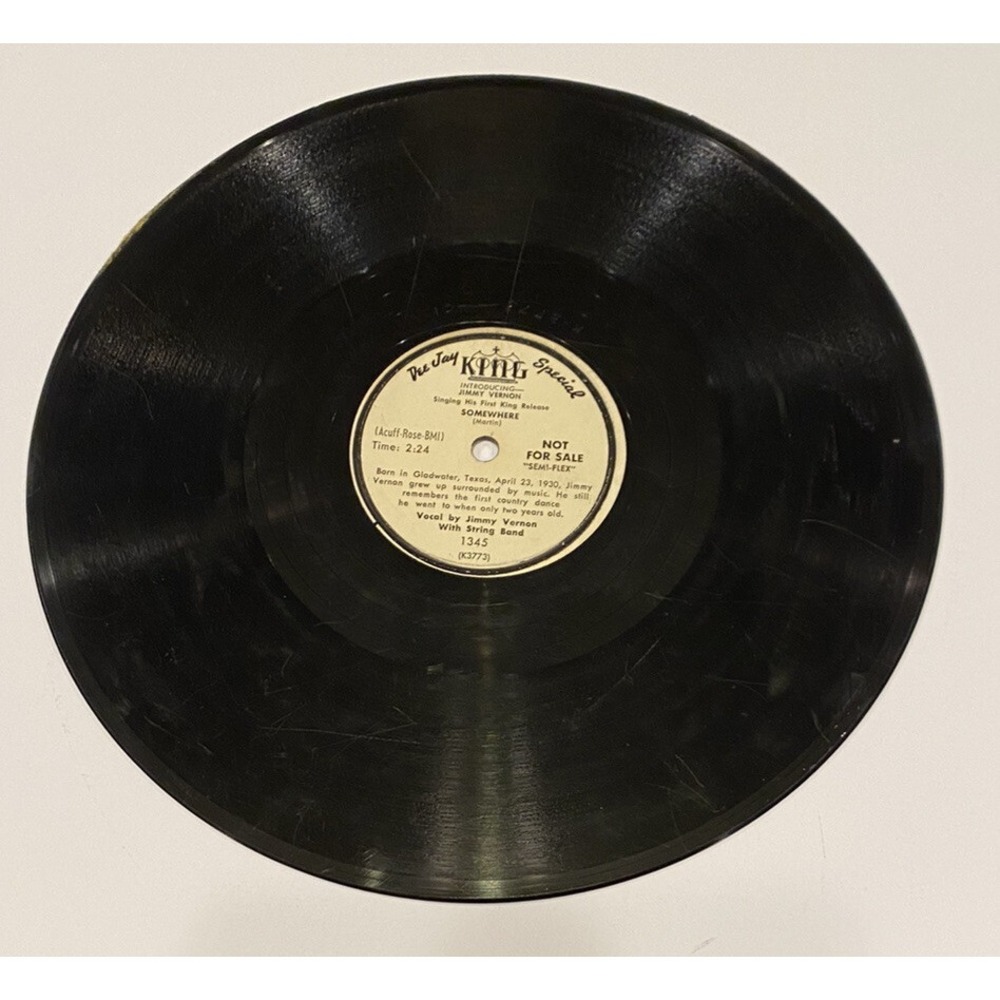 King Jimmy Vernon String Band DeeJay Special 78 RPM Shellac Record Not For Sale